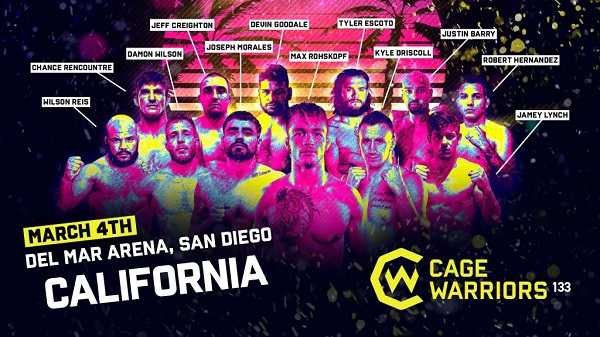 Watch Cage Warriors 133 3/4/2022 Full Show Online Free