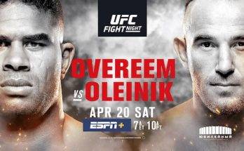 Watch Fight Night 149: Overeem vs Oleinik Full Show Online Free