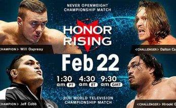Watch NJPW HONOR RISING JAPAN 2019 Day 1 2/22/19 Full Show Online Free