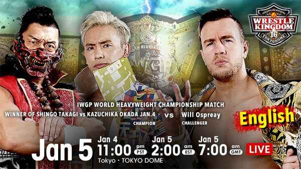 Watch NJPW WRESTLE KINGDOM 16 2022 1/5/22 Day2 Full Show Online Free