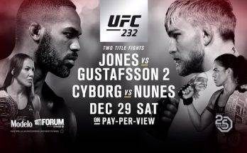 Watch UFC 232: Jones vs. Gustafsson 2 Full Show Online Free