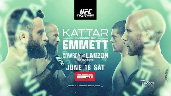 Watch UFC Austin: Kattar vs. Emmett 6/18/2022 Full Show Online Free