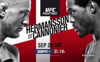 Watch UFC Fight Night 160: Hermansson vs. Cannonier 9/28/19 Full Show Online Free