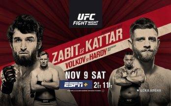 Watch UFC Fight Night 163: Zabit vs. Kattar 11/9/19 Full Show Online Free