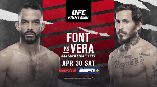 Watch UFC Fight Night Vegas 53: Font vs. Vera Full Show Online Free