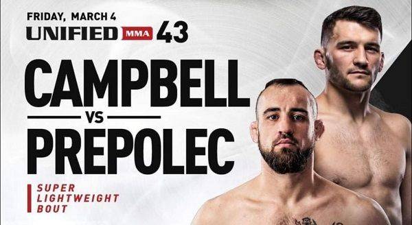 Watch Unified MMA 43 3/4/2022 Full Show Online Free