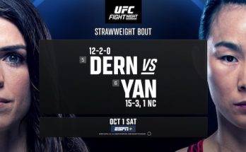 Watch UFC Fight Night Vegas 61: Dern vs. Yan 10/1/22 Live Full Show Online Free