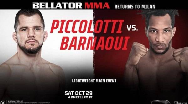 Watch Bellator 287: Piccolotti vs. Barnaoui 10/29/2022 Full Show Online Free