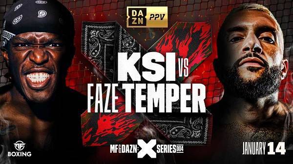 Watch KSI vs. Faze 1/14/23 Full Show Online Free
