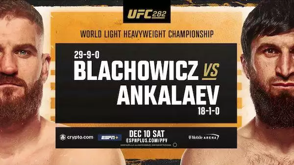 Watch UFC 282: Blachowicz vs. Ankalaev 12/10/2022 Live PPV Online Full Show Online Free