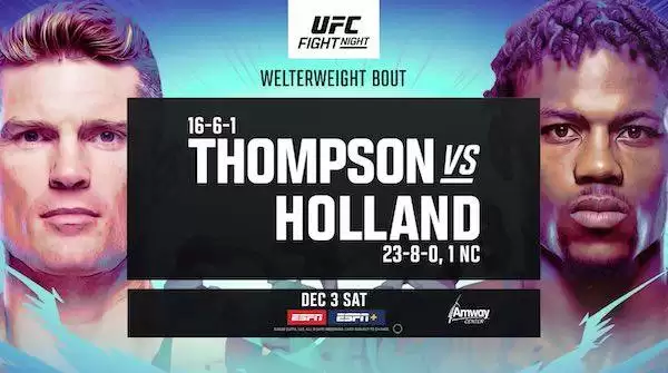 Watch UFC Fight Night Orlando: Thompson vs. Holland 12/3/2022 Full Show Online Free