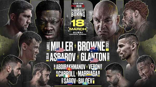 Watch Miller vs. Browne 3/18/23 Full Show Online Free
