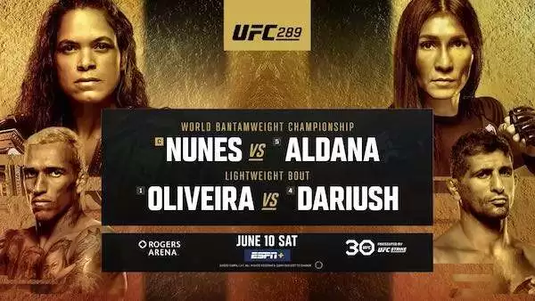 Watch UFC 289: NUNES vs ALDANA 6/10/23 Live PPV 10th June 2023 Full Show Online Free