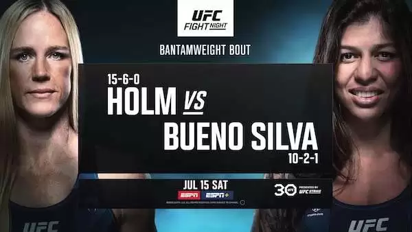 Watch UFC Fight Night Vegas 77: Holm vs Bueno Silva 7/15/23 15th July 2023 Full Show Online Free