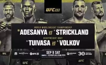 Watch UFC 293: Adesanya vs Strickland 9/9/23 9th September 2023 Live Full Show Online Free